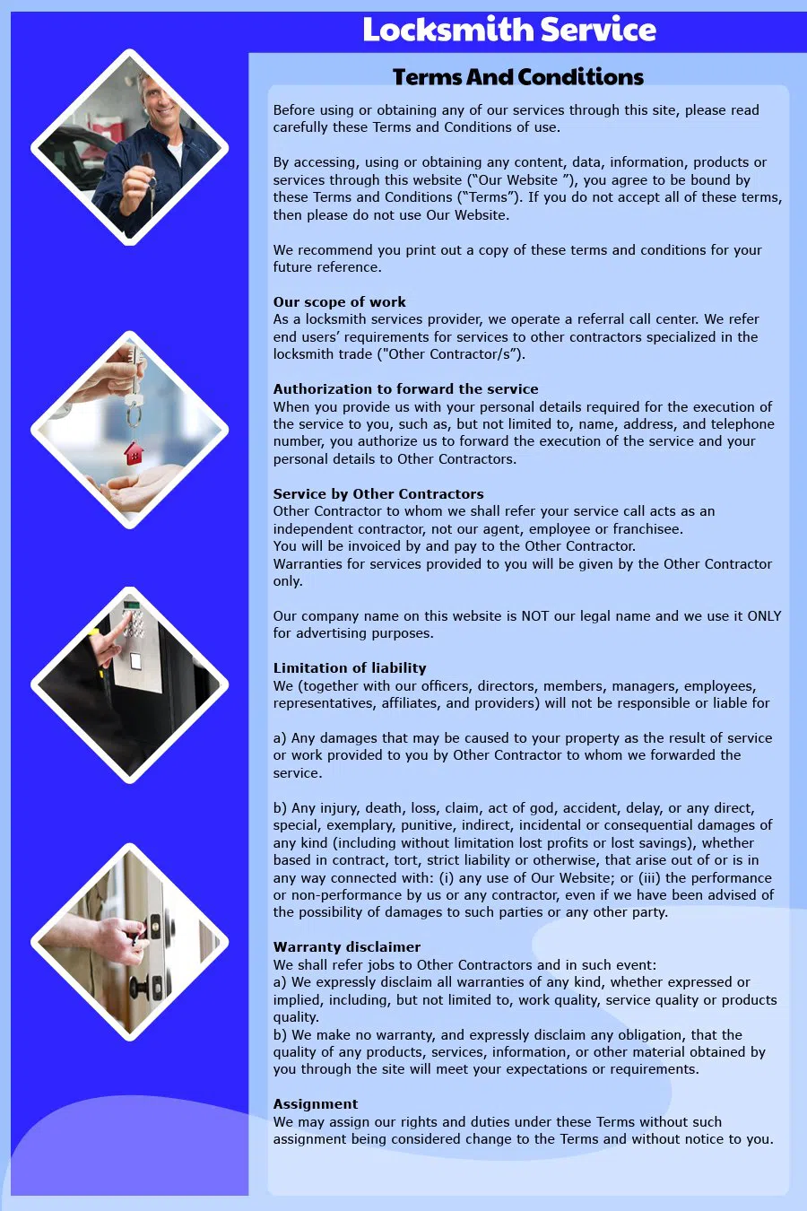 Express Locksmith Store Oswego, IL 630-381-0003 - TermsAndCondition-15